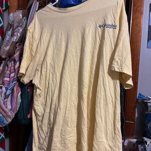 Columbia Men's Yellow T-Shirt